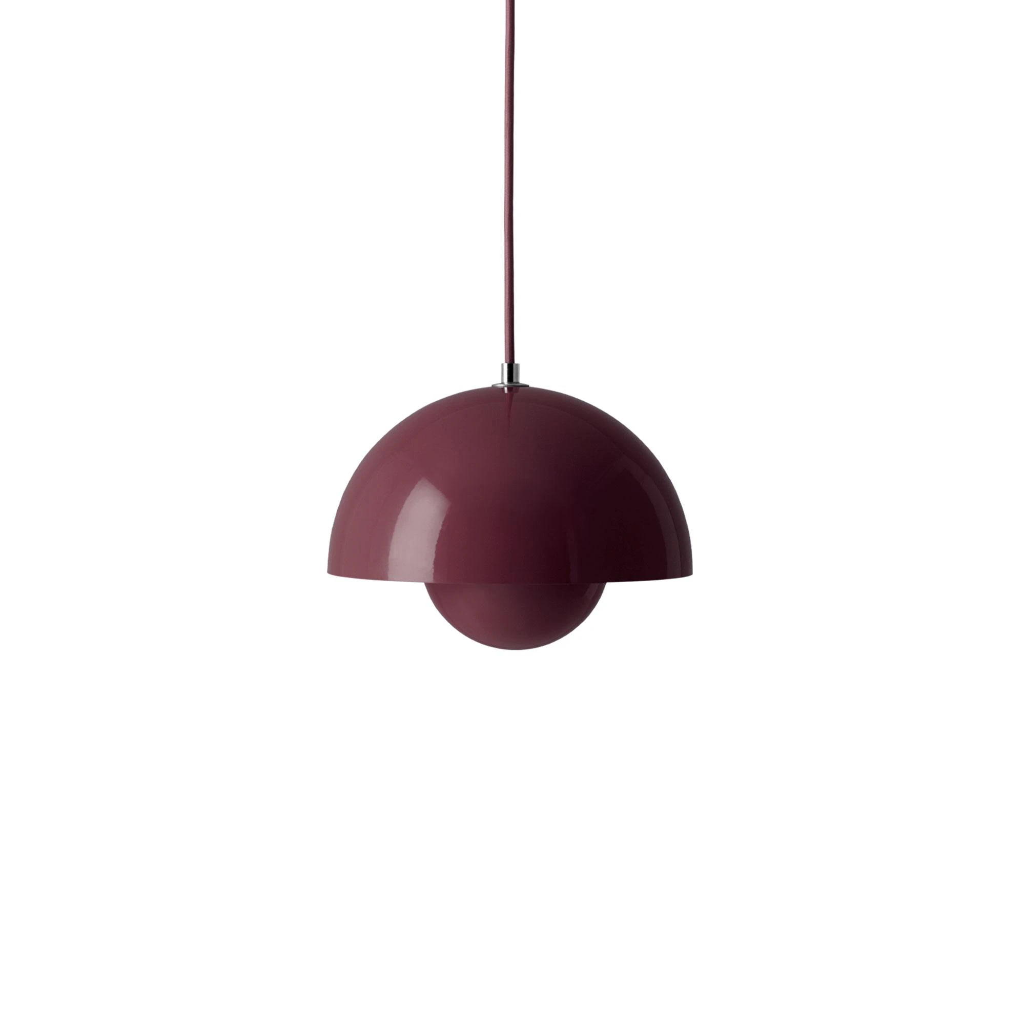 &Tradition Flowerpot Vp1 Pendel - Pendellampor Stål Dark Plum