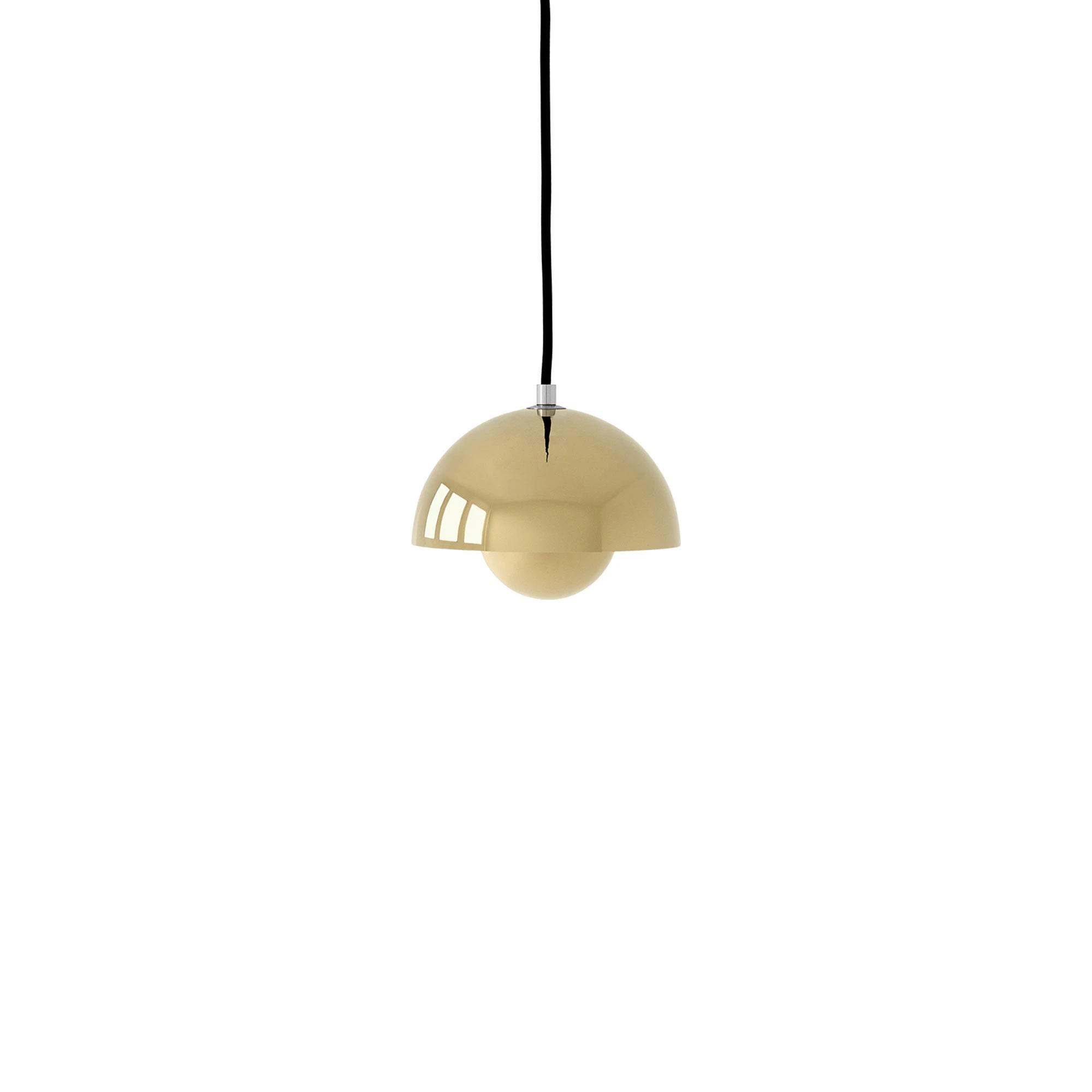 &Tradition Flowerpot Vp10 Pendel Brass-plated - Pendellampor Stål Mässingpläterad