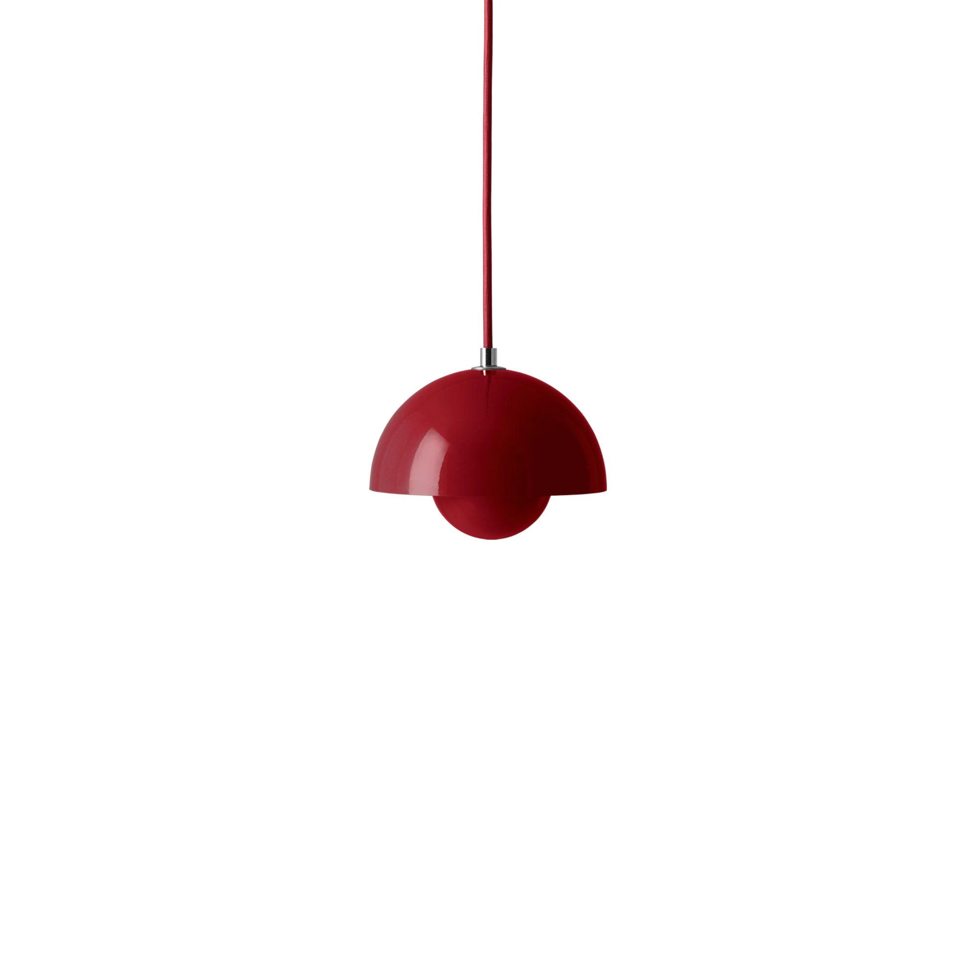 &Tradition Flowerpot Vp10 Pendel - Pendellampor Stål Vermilion Red