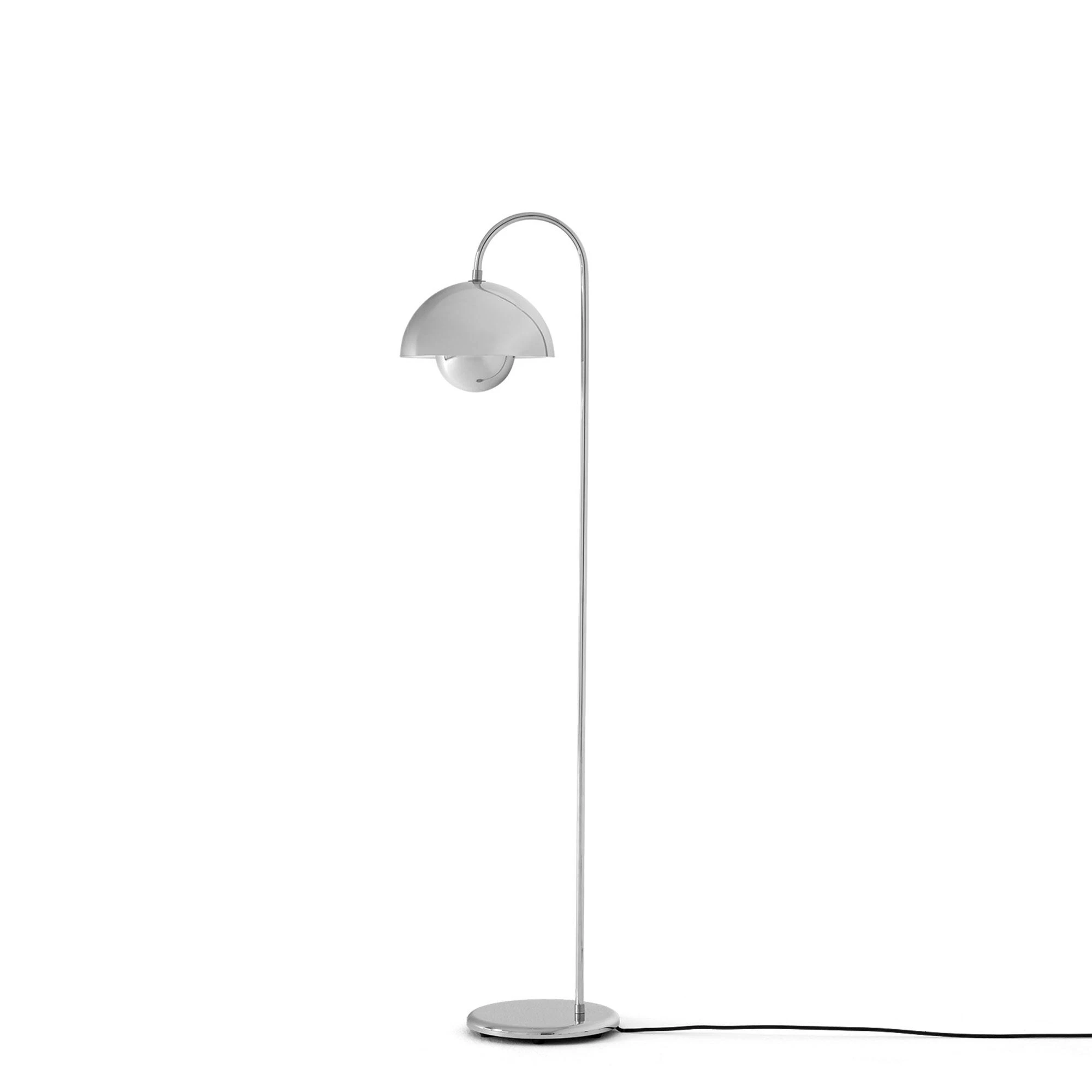 &Tradition Flowerpot Vp12 Golvlampa Chrome-plated - Golvlampor St&aring;l Krom