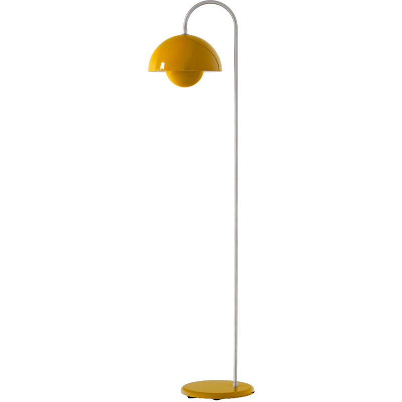 Flowerpot VP12 Golvlampa, Senapsgul