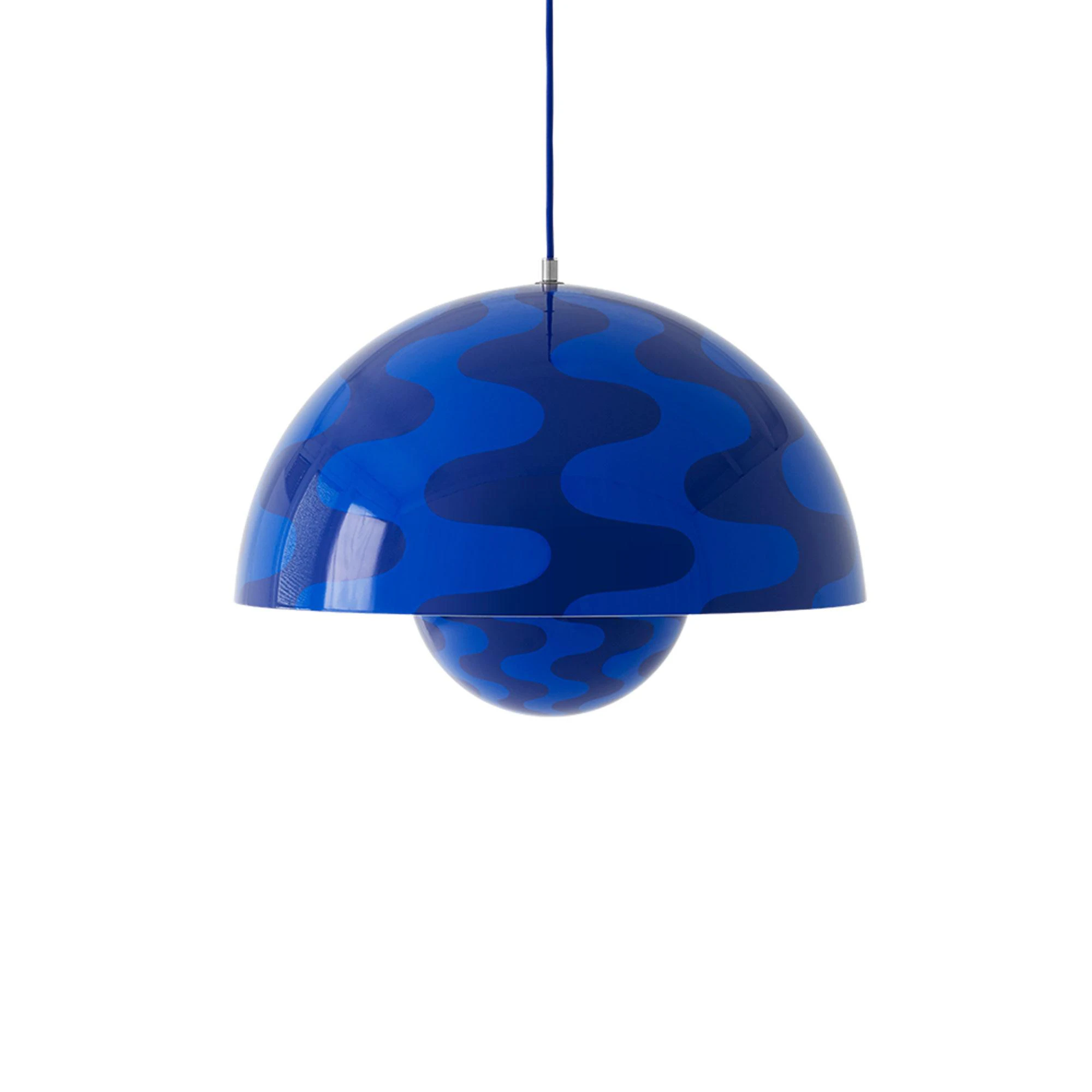 &Tradition Flowerpot Vp2 Pendel Cobalt Blue / Twilight Blue - Pendellampor Stål Koboltblå