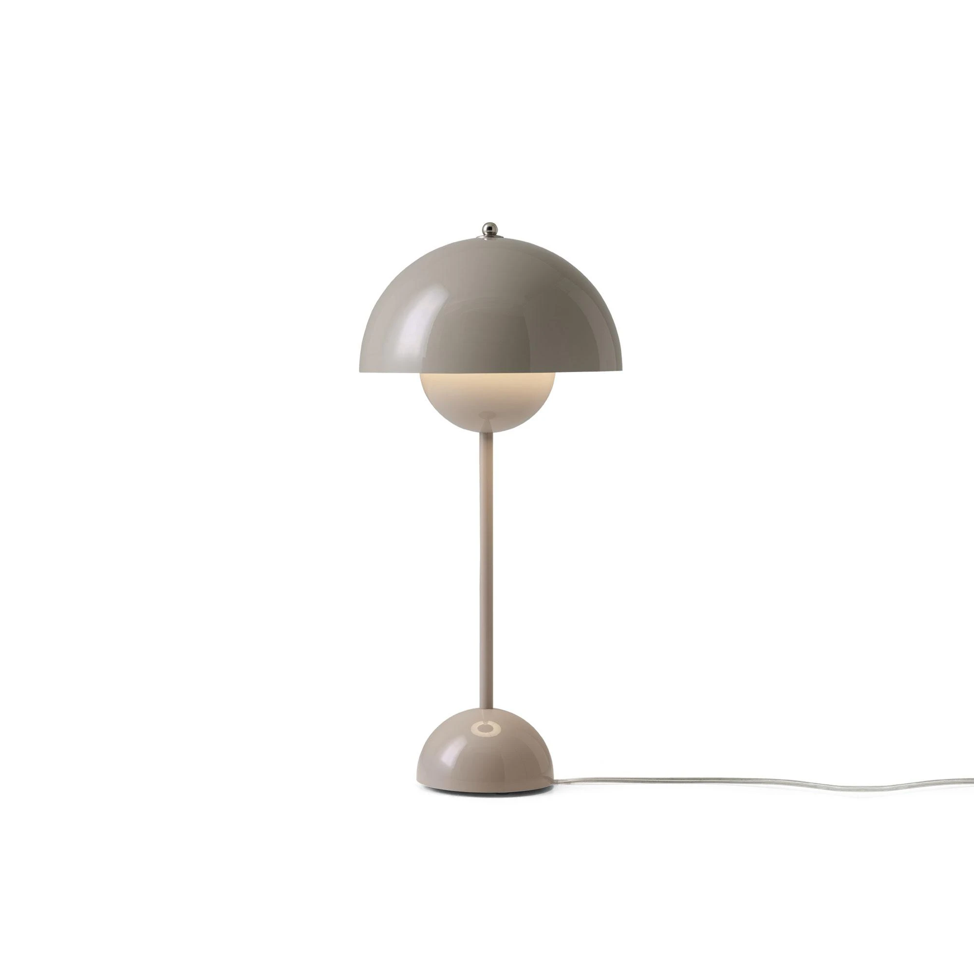 &Tradition Flowerpot Vp3 Bordslampa Gjord Av Pvc Gjord Av Lackad Metall Grey Beige - Bordslampor St&aring;l Gr&aring;beige