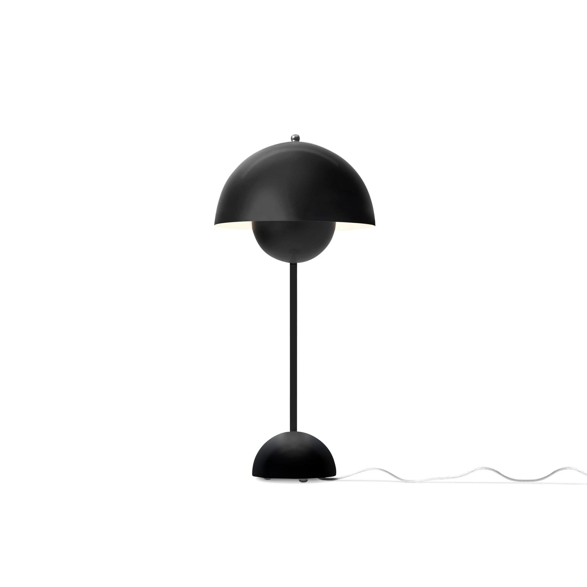 &Tradition Flowerpot Vp3 Bordslampa Gjord Av Pvc Gjord Av Lackad Metall Matt Black - Bordslampor St&aring;l Mattsvart