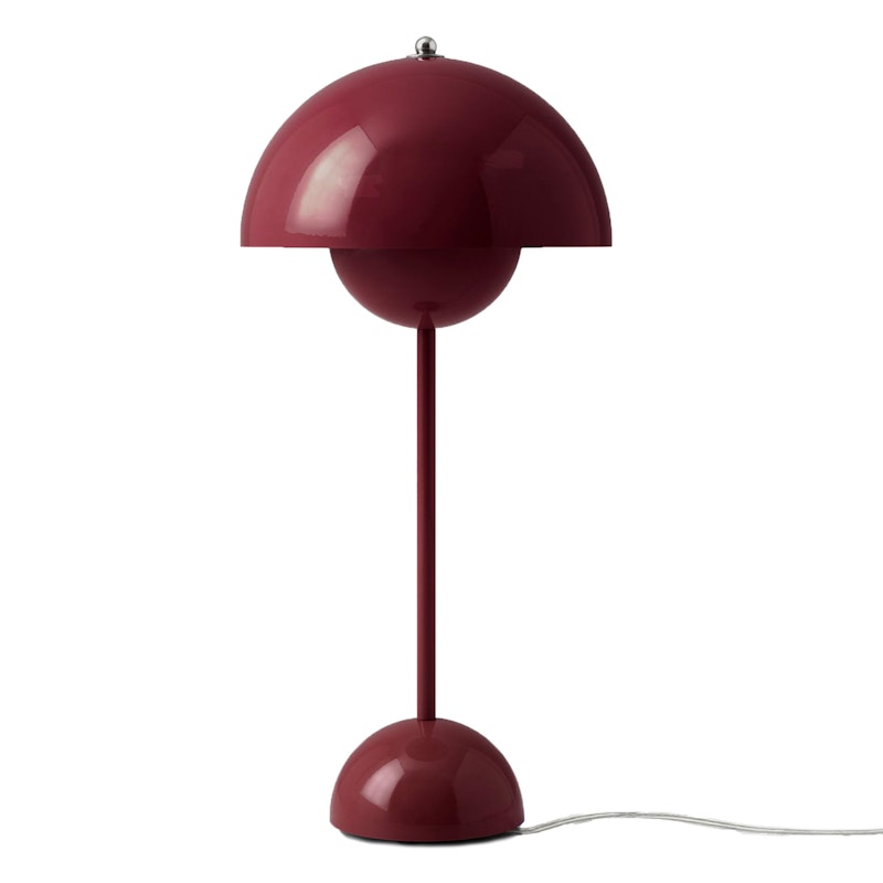 Flowerpot VP3 Bordslampa, Dark Plum