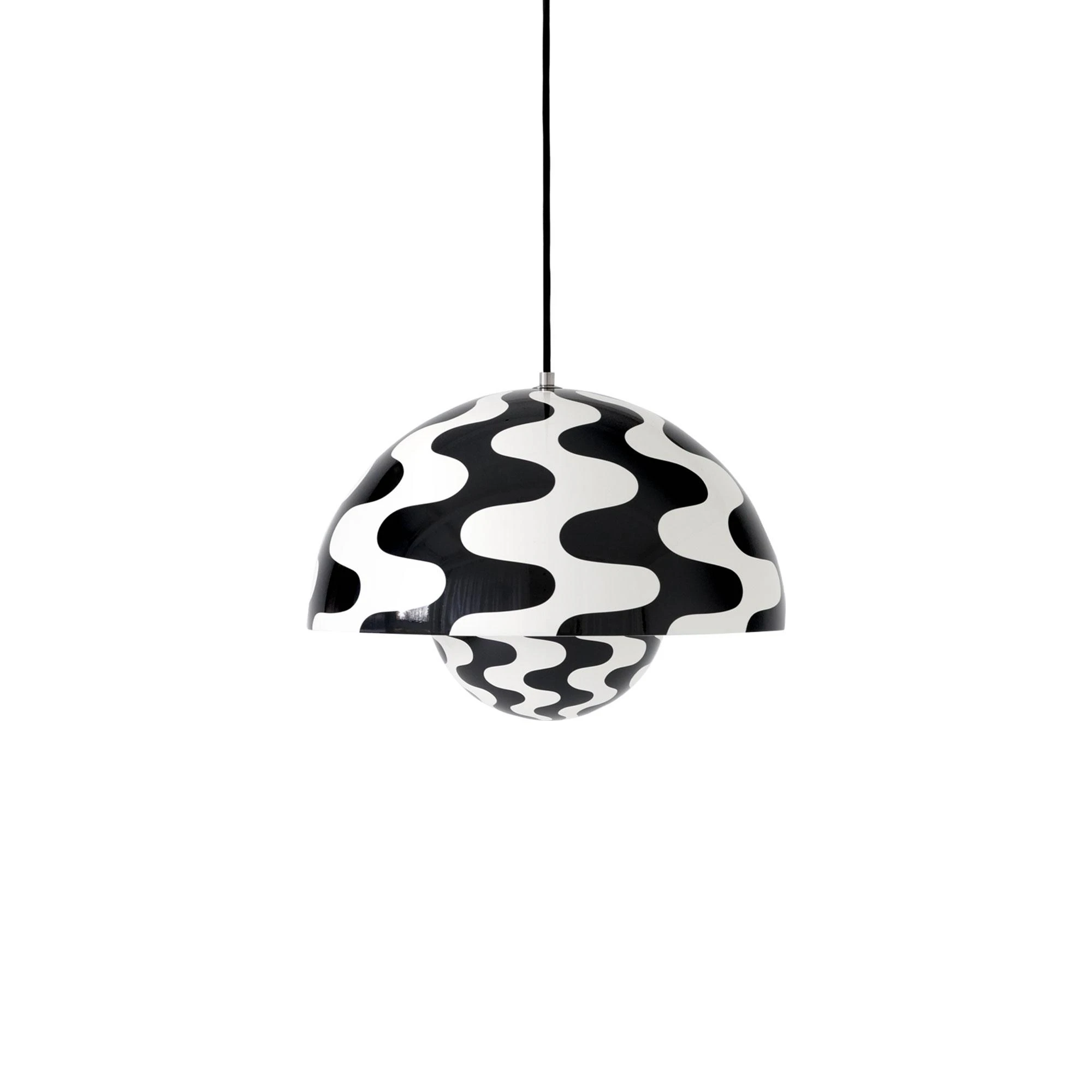 &Tradition Flowerpot Vp7 Pendel Black/white - Pendellampor Stål Svart
