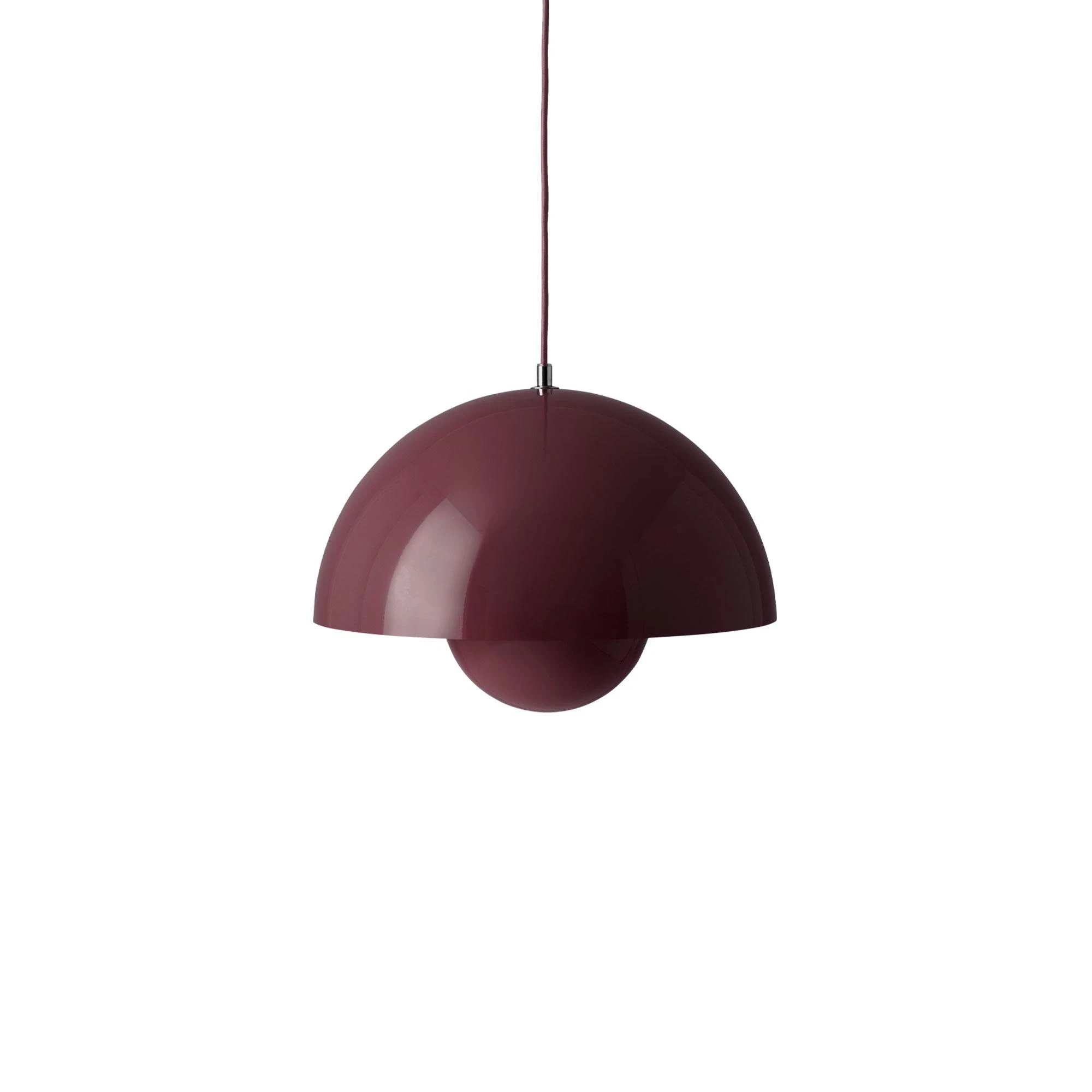 &Tradition Flowerpot Vp7 Pendel - Pendellampor Stål Dark Plum