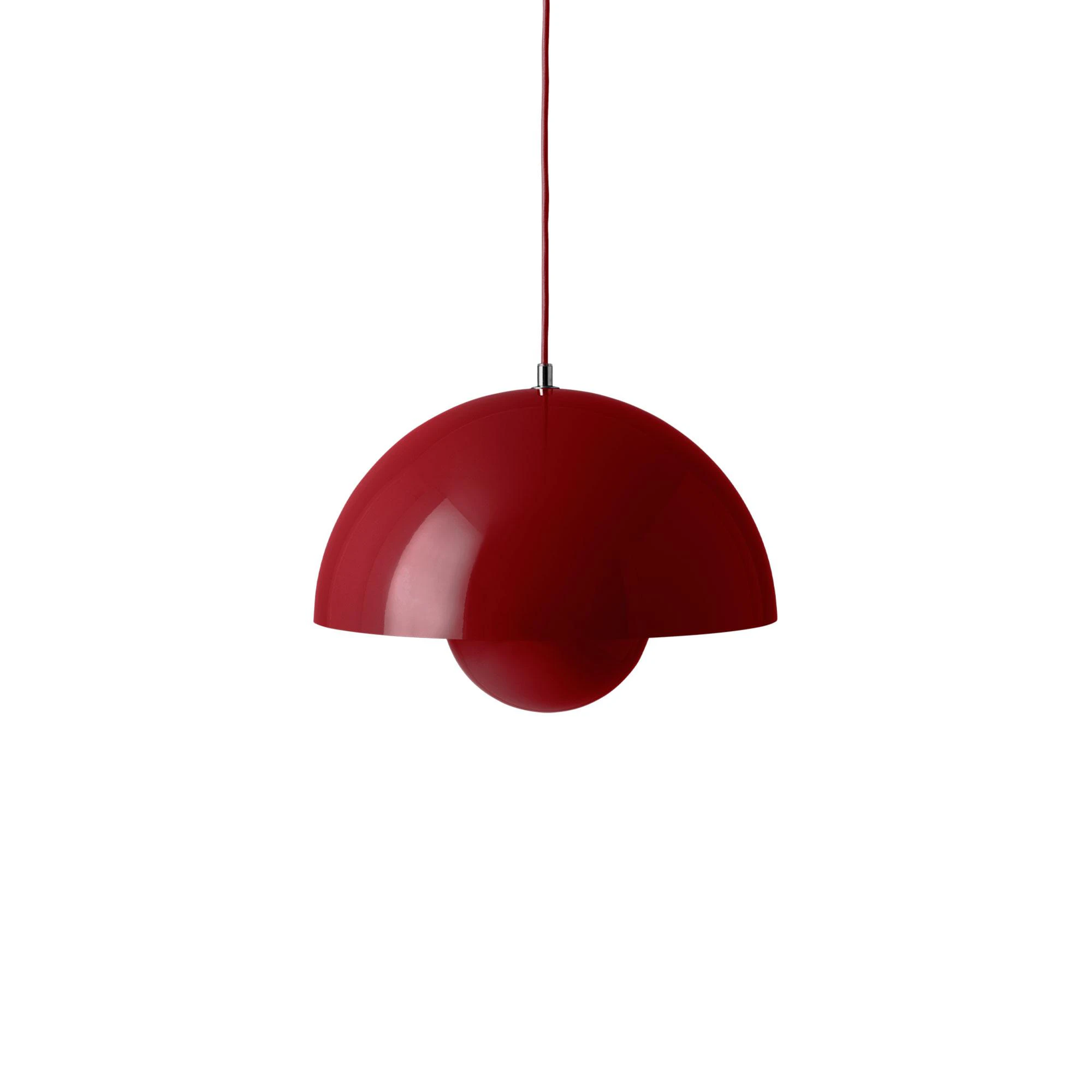 &Tradition Flowerpot Vp7 Pendel - Pendellampor Stål Vermilion Red