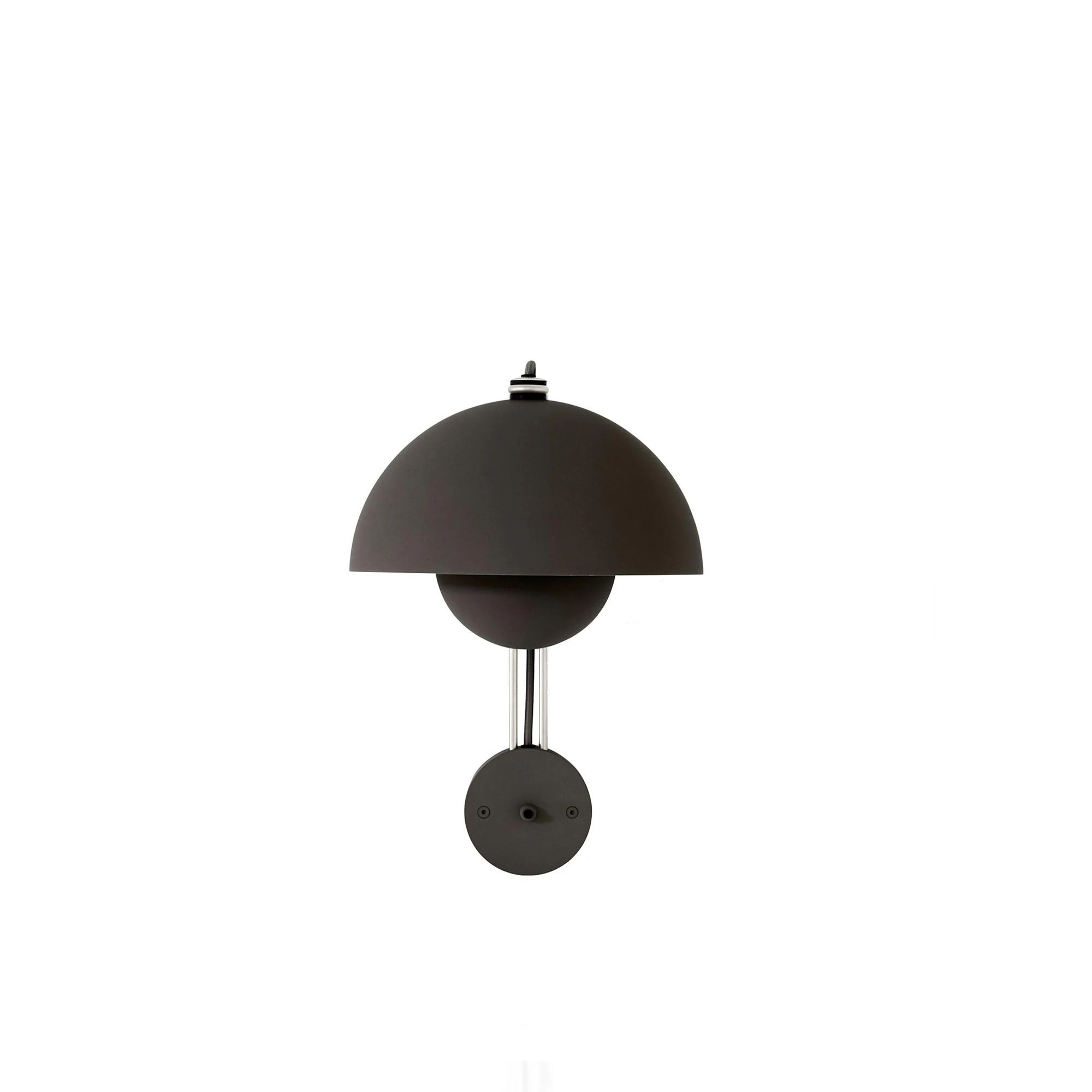&Tradition Flowerpot Vp8 V&auml;gglampa Matt Black - V&auml;gglampor J&auml;rn Svart