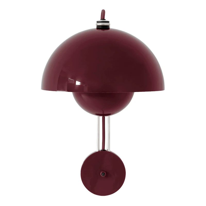 Flowerpot VP8 Vägglampa, Dark Plum
