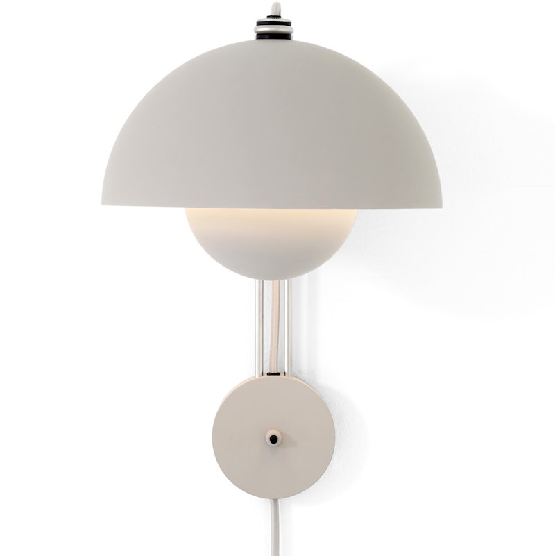 Flowerpot VP8 Vägglampa, Matt Light Grey