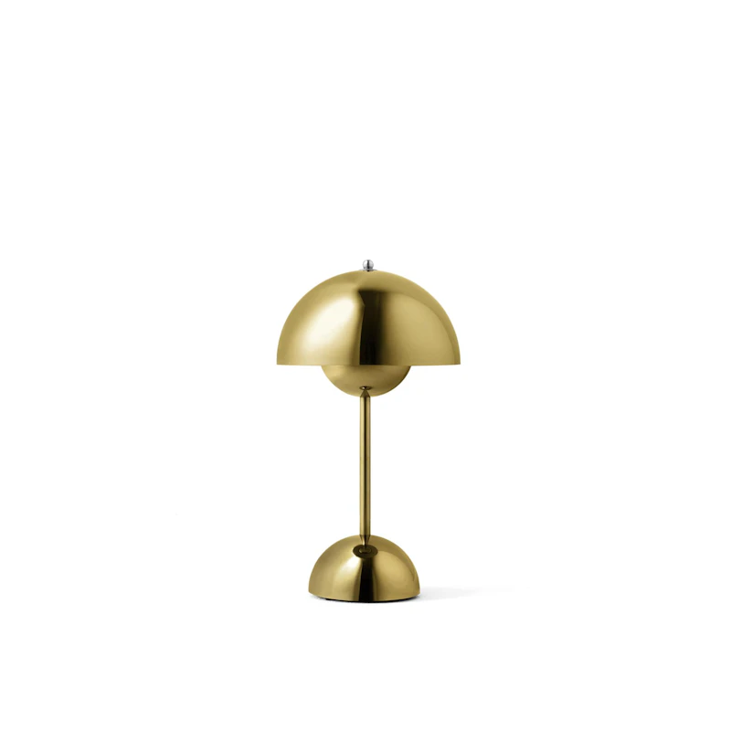 Flowerpot VP9 Bordslampa Portabel, Brass-Plated