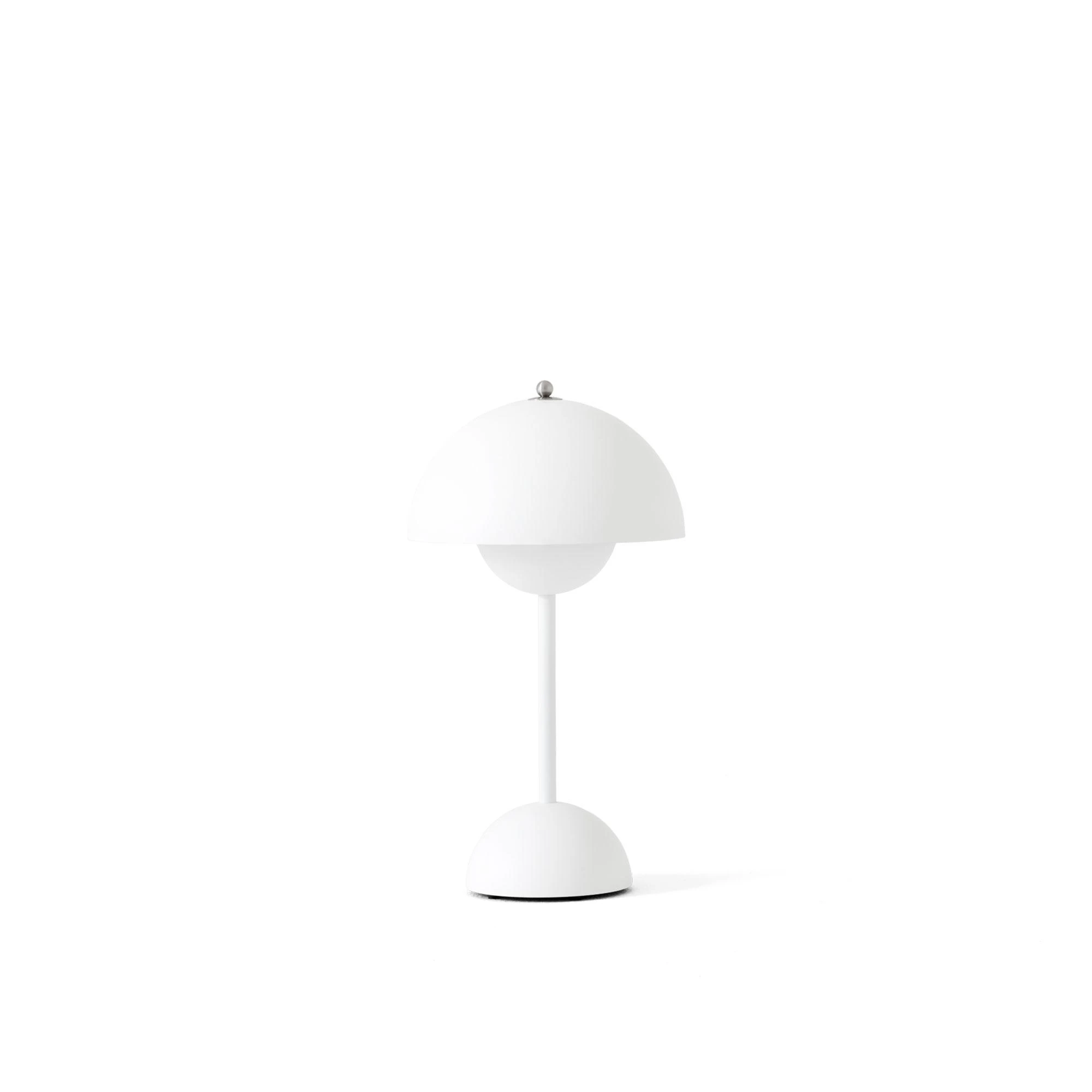 &Tradition Flowerpot Vp9 Bordslampa Portabel Matt White - Portabla lampor Stål Mattvit