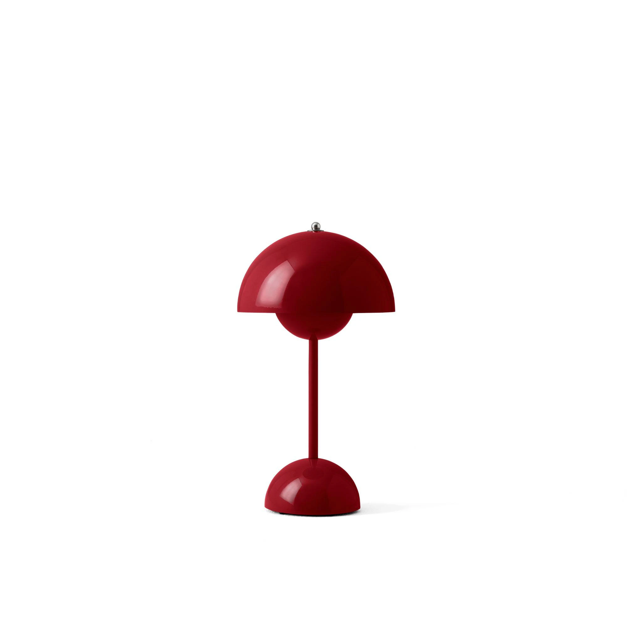 &Tradition Flowerpot Vp9 Bordslampa Portabel - Portabla lampor Stål Vermilion Red