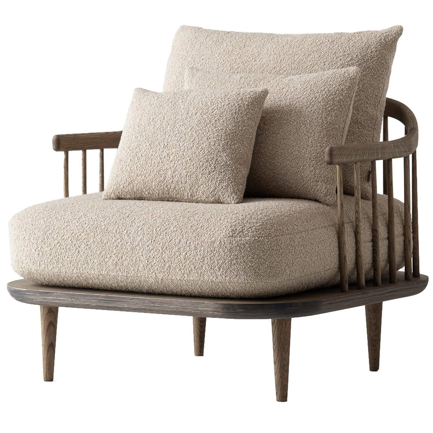 &Tradition Fly Sc1 F&aring;t&ouml;lj R&ouml;kt Oljad Ek / - F&aring;t&ouml;ljer Boucl&eacute; Karakorum 003