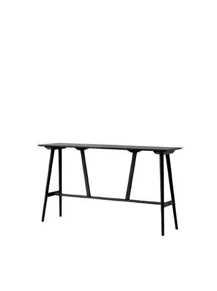 &tradition in between sk27 barbord l190 svartlackerad ek - oak wood svartbetsad ek