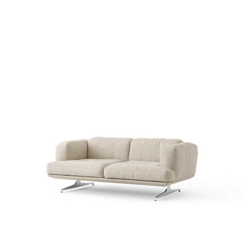 Inland AV22 2-Sits Soffa Clay 0011/Polerad Aluminium