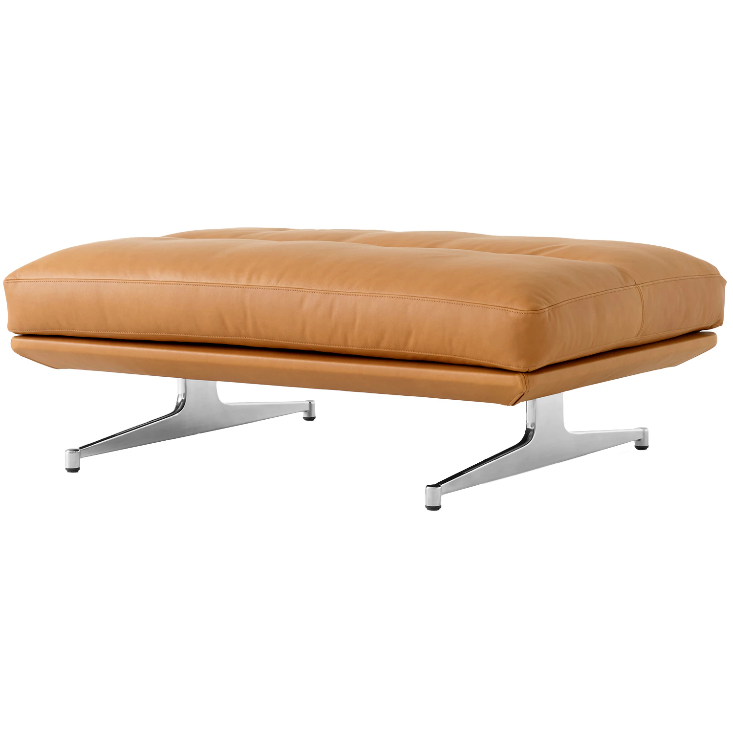 &Tradition Inland Av32 Fotpall Noble / Polerad Aluminium - Fotpallar L&auml;der Konjak