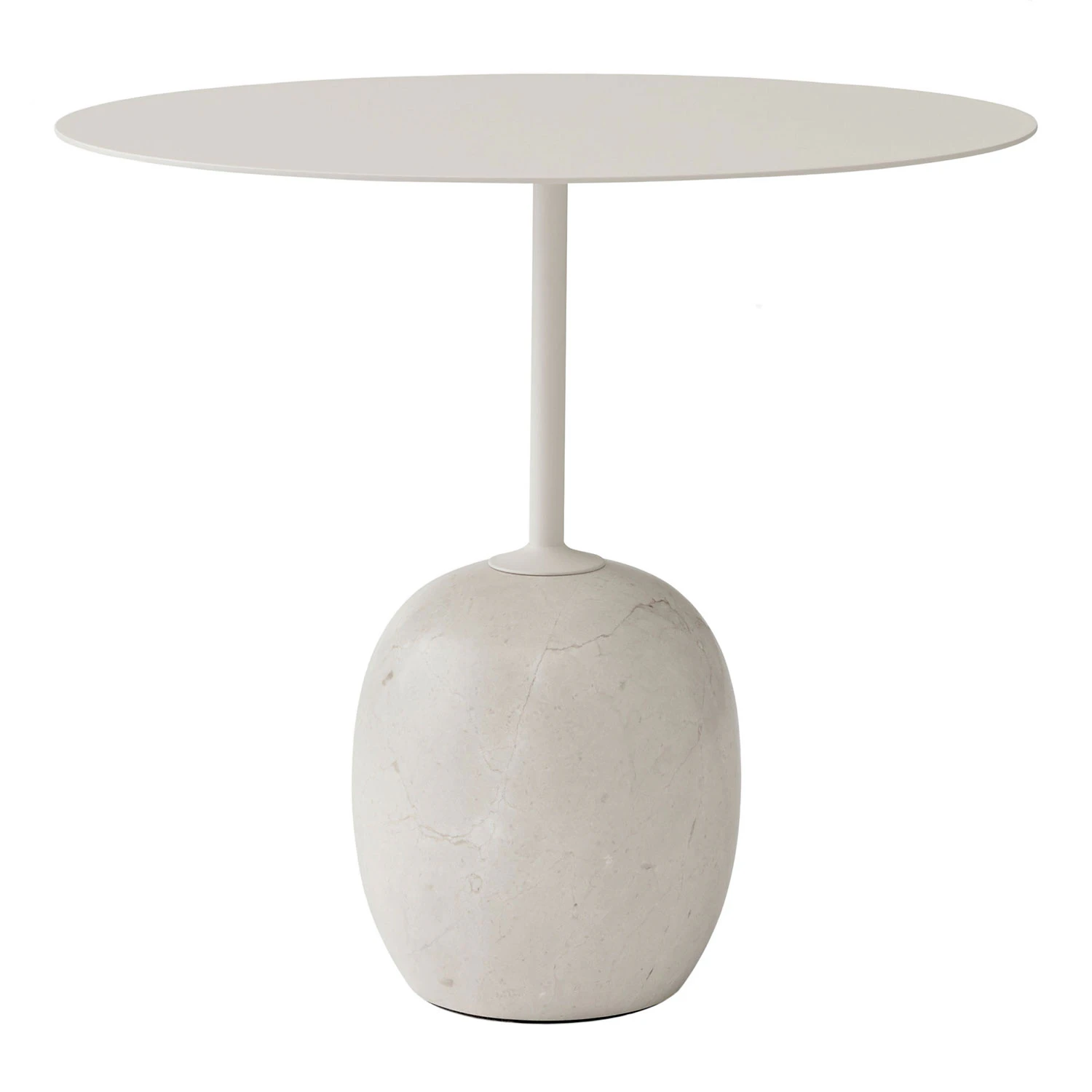 &Tradition Lato Ln9 Bord Oval / Crema Diva Marble - Soffbord Marmor Ivory White