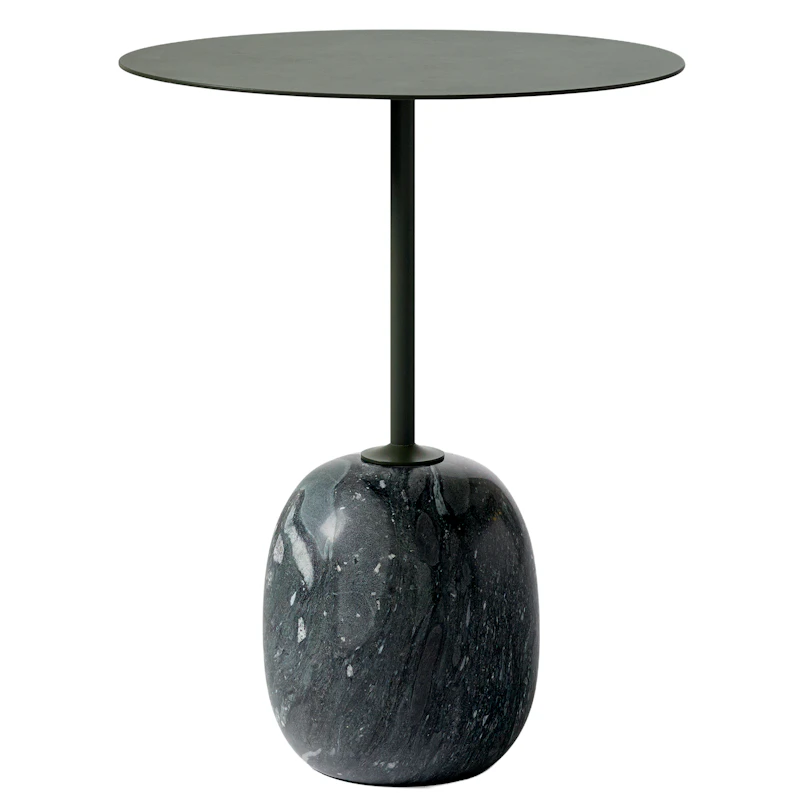 Lato LN8 Bord Rund, Djupgrön / Verde Grigio Marble