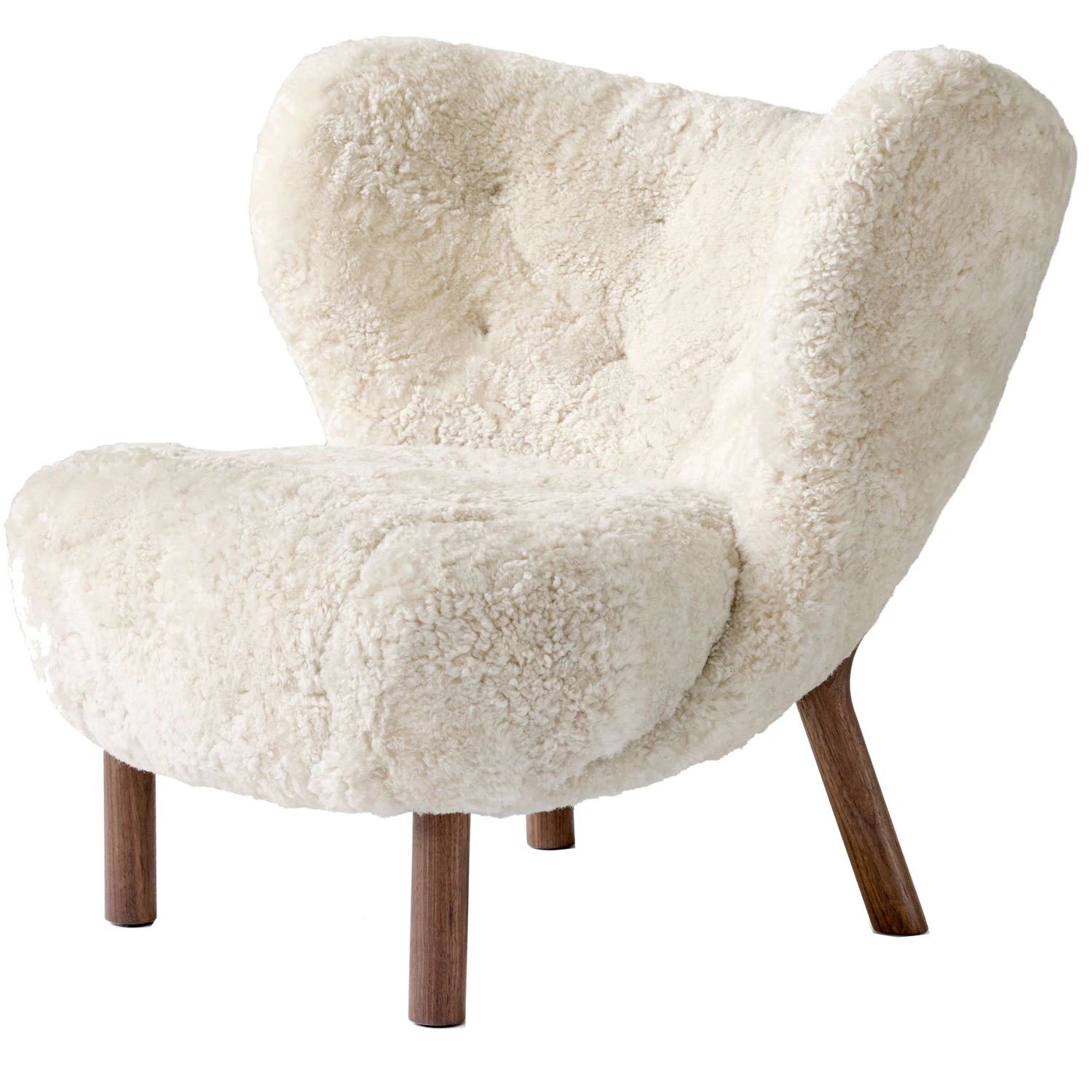 &tradition little petra vb1 loungestol moonlight / valnöt - fårskinn moonlight white