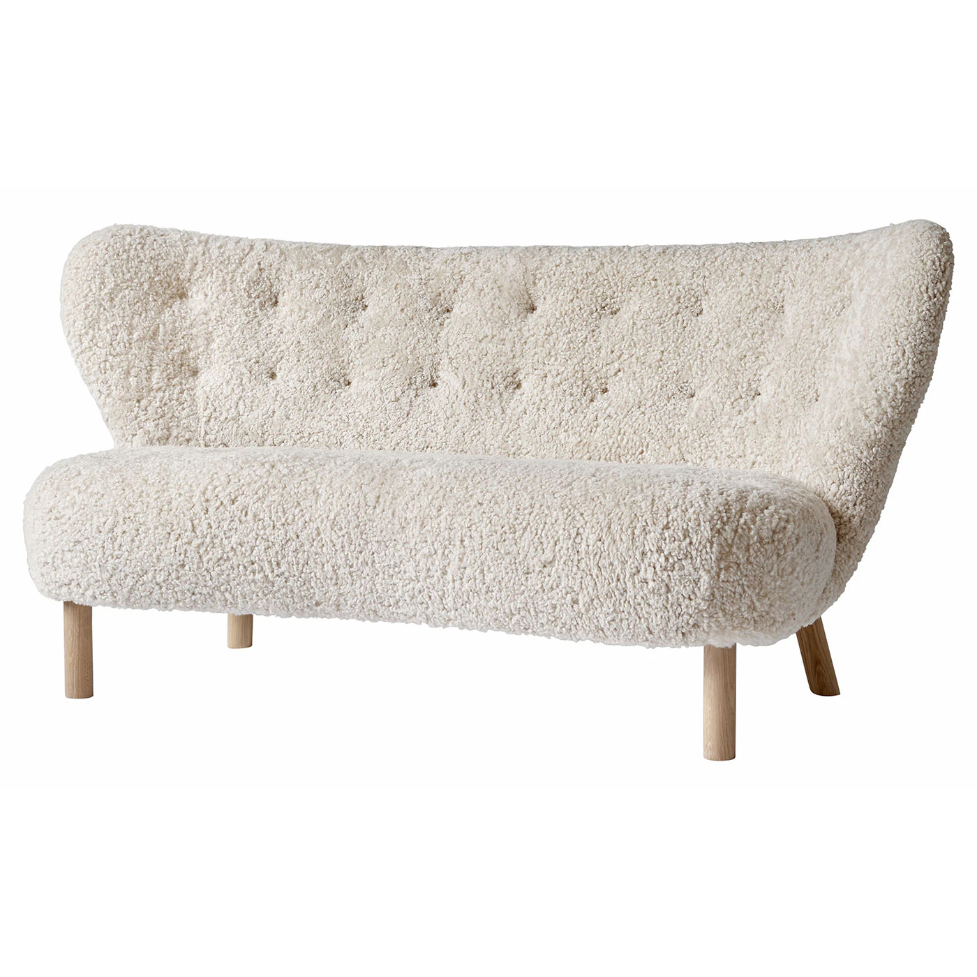 &Tradition Little Petra Soffa Vb2 Oljad Ek / Moonlight - 2-sitssoffor F&aring;rskinn Moonlight White