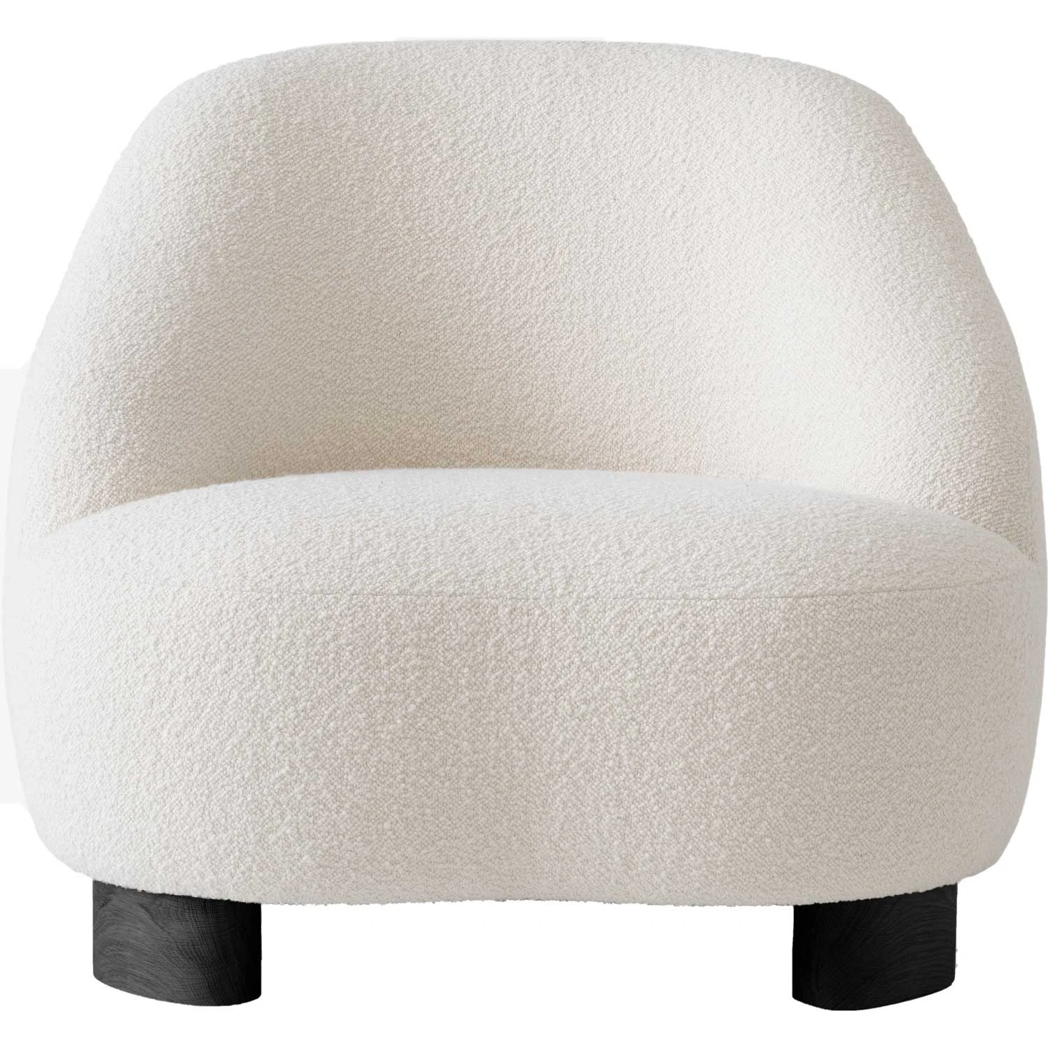 &Tradition Margas Lc1 Loungef&aring;t&ouml;lj Svart/ - Boucl&eacute; Karakorum 001