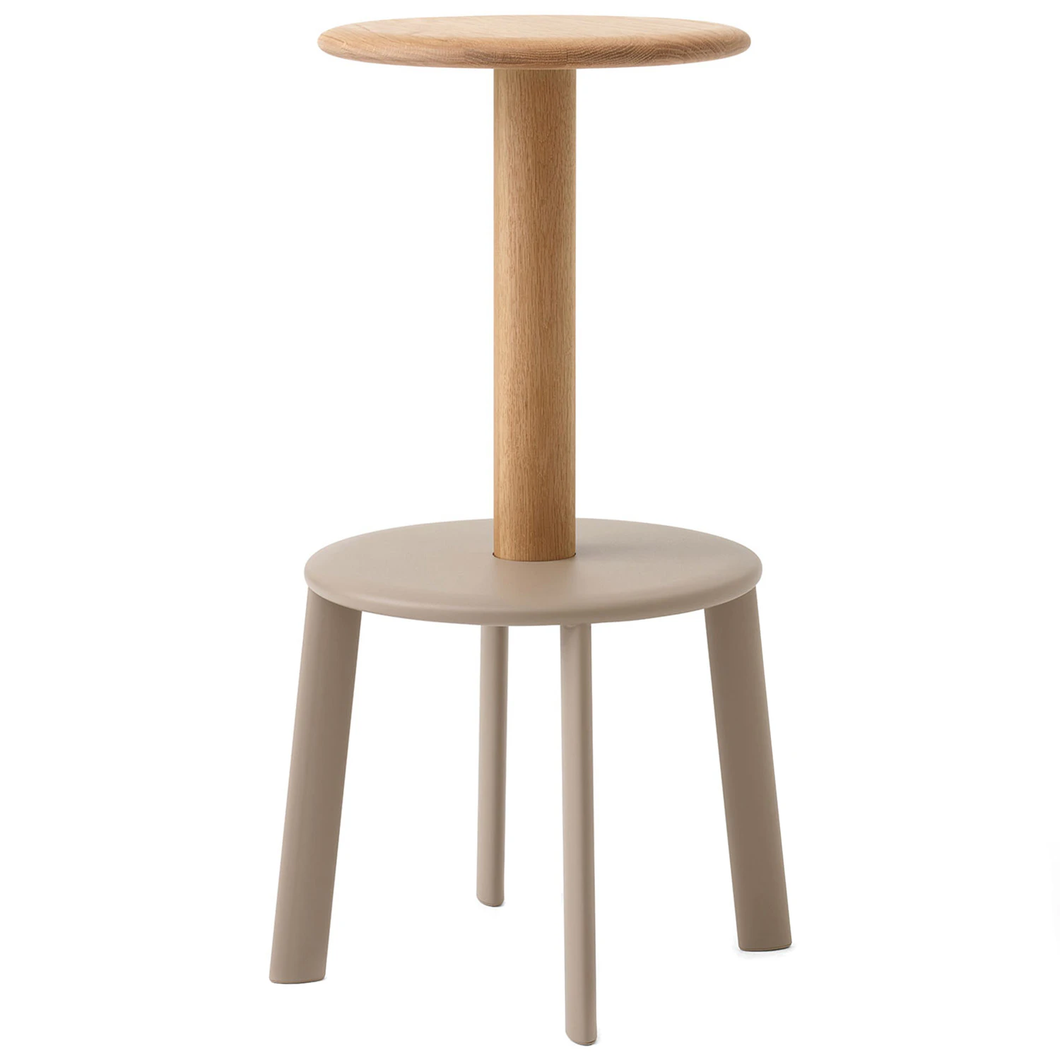 &Tradition Massif Av40 Barstol 75 Cm / Gr&aring;beige - Barstolar Massiv Ek