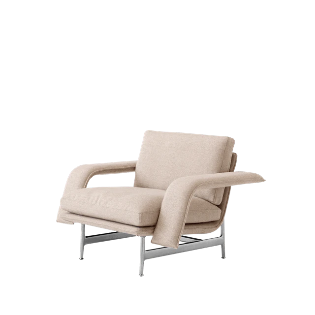 &Tradition Meantime Av29 F&aring;t&ouml;ljsoffa Polerad /hallingdal 0220 - Modulsoffor Aluminium Karakorum