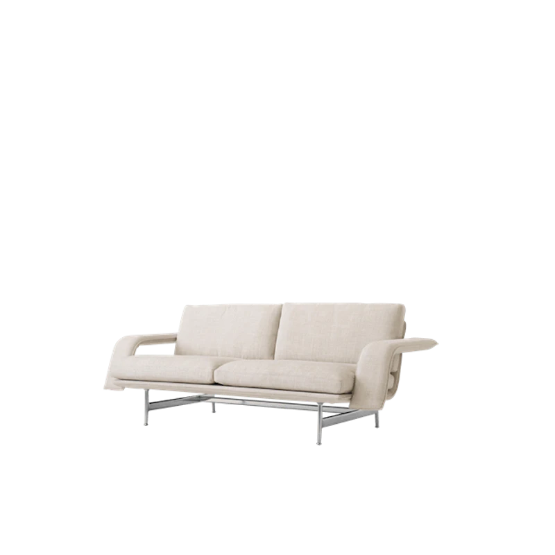 Meantime AV30 2-Sits Soffa Polerad Aluminium/Ecriture 0210