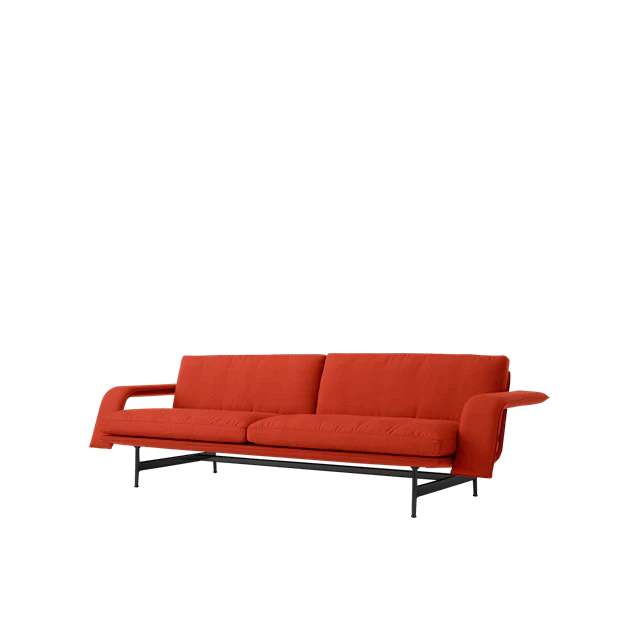 &Tradition Meantime Av30 2-sits Soffa Varm Svart/ 0571 - 2-sitssoffor Aluminium Fiord
