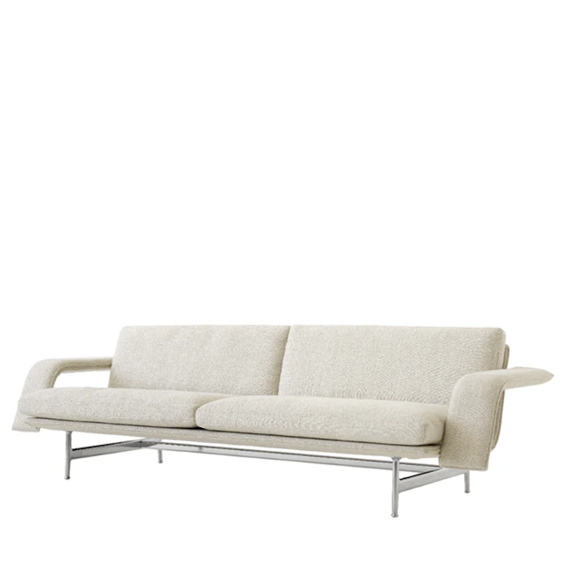 Meantime AV31 3-Sits Soffa Polerad Aluminium/Ecriture 0210