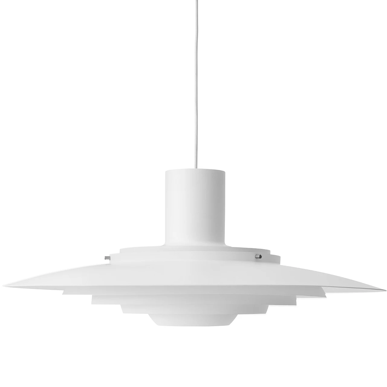 &Tradition P376 Pendel Kf2 Ø70 Cm Matt Vit - Pendellampor Aluminium