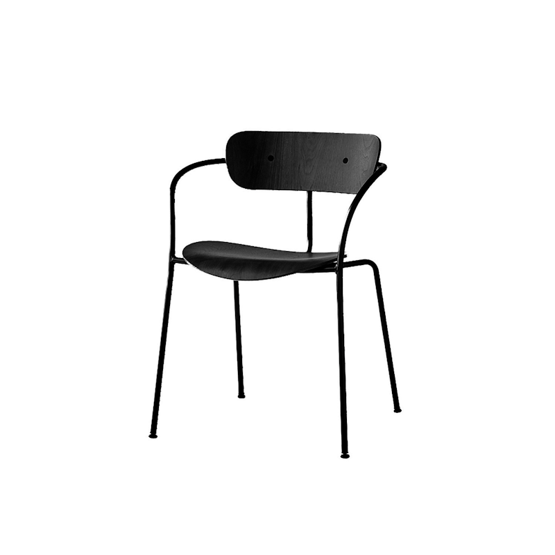 Pavilion Av2 Stol, Svartlackad Ek