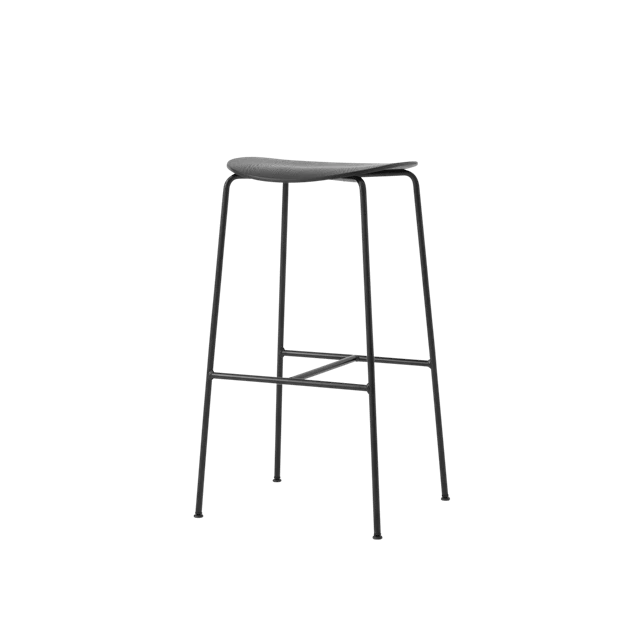 &Tradition Pavilion Av38 Barstol Svart Lackerad Ek - Barstolar St&aring;l Svartlackad Ek