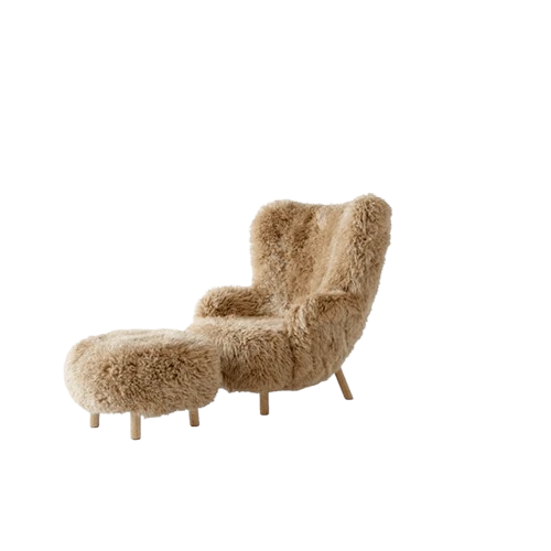 &Tradition Petra Vb3 F&aring;t&ouml;lj F&aring;rskinn Honey 50/ Inkl. Atd1 Puff - Polyester Oljad Ek