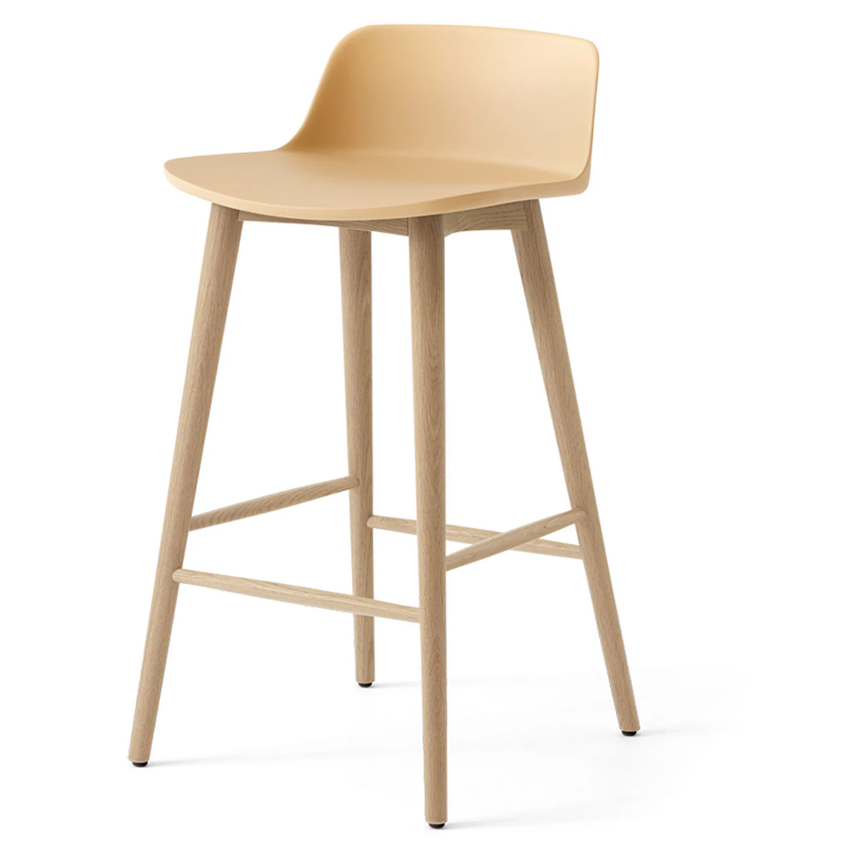 &Tradition Rely Hw118 L&aring;gt Ryggst&ouml;d 65 Cm / Beige Sand - Barstolar Tr&auml; Lackerad Ek