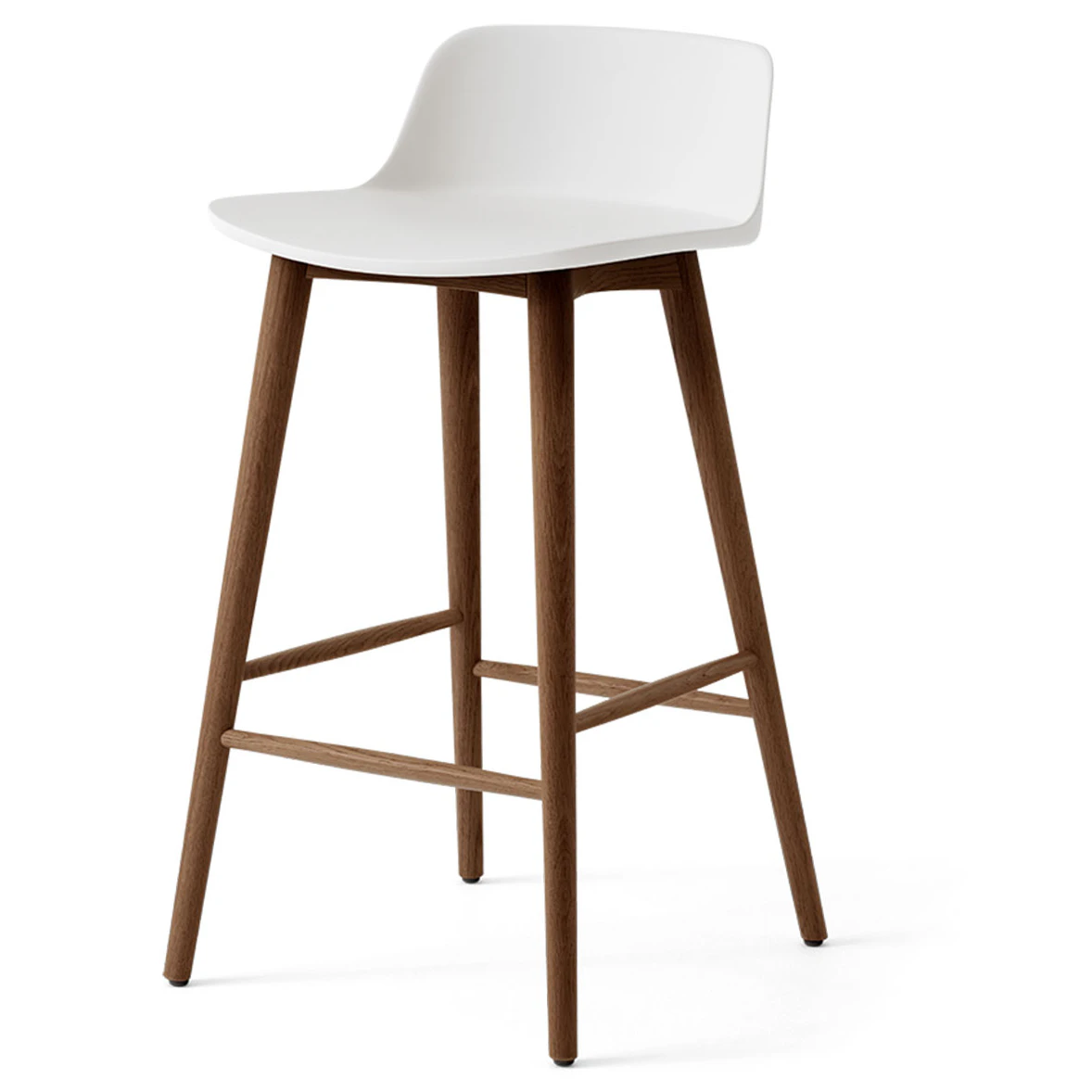 &Tradition Rely Hw118 L&aring;gt Ryggst&ouml;d 65 Cm Lackerad Valn&ouml;t / - Barstolar Tr&auml; Vit