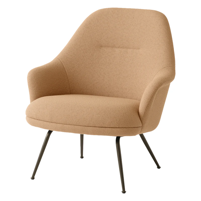 Rely HW140 Loungestol Med Högt Ryggstöd, Bronsad / Yoredale Uad30