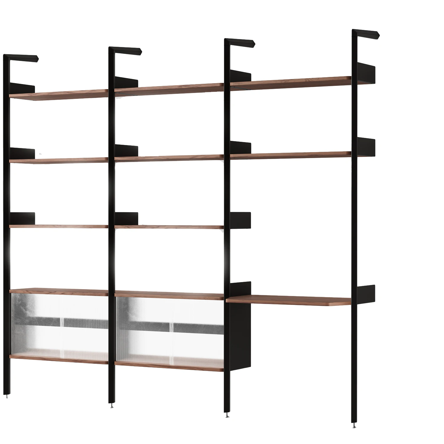 &Tradition Rombe If3/if5/if6 Hyllsystem Config J - Modulära hyllsystem Aluminium Valnöt