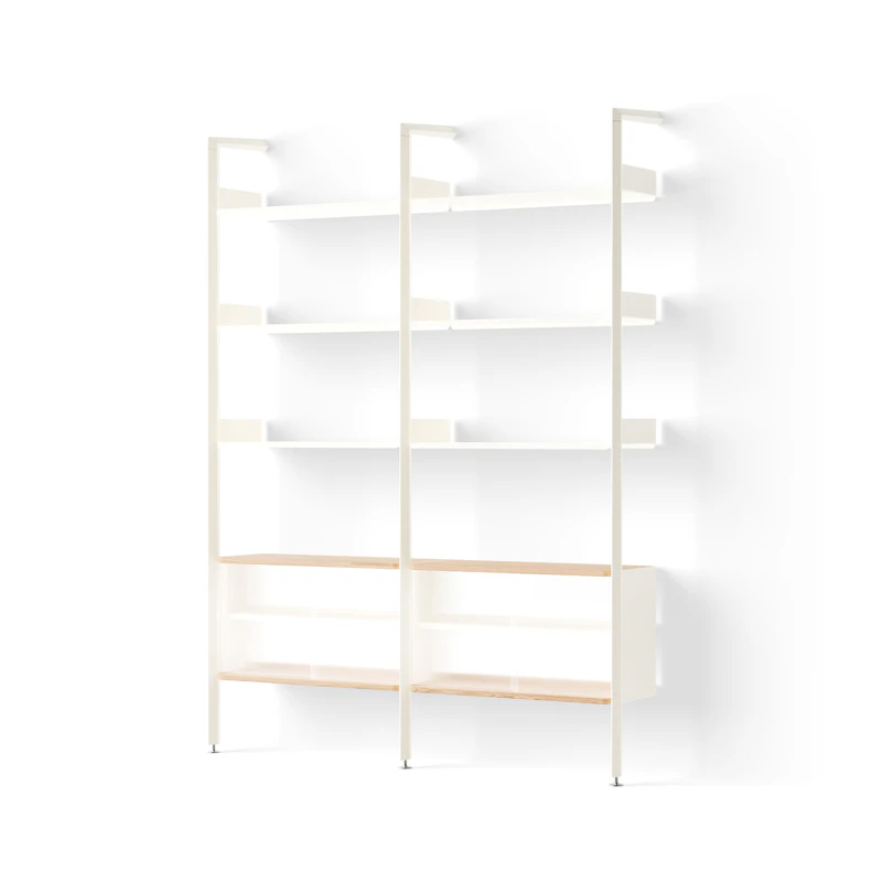 Rombe IF3/IF6 Hyllsystem Config E, Alabaster