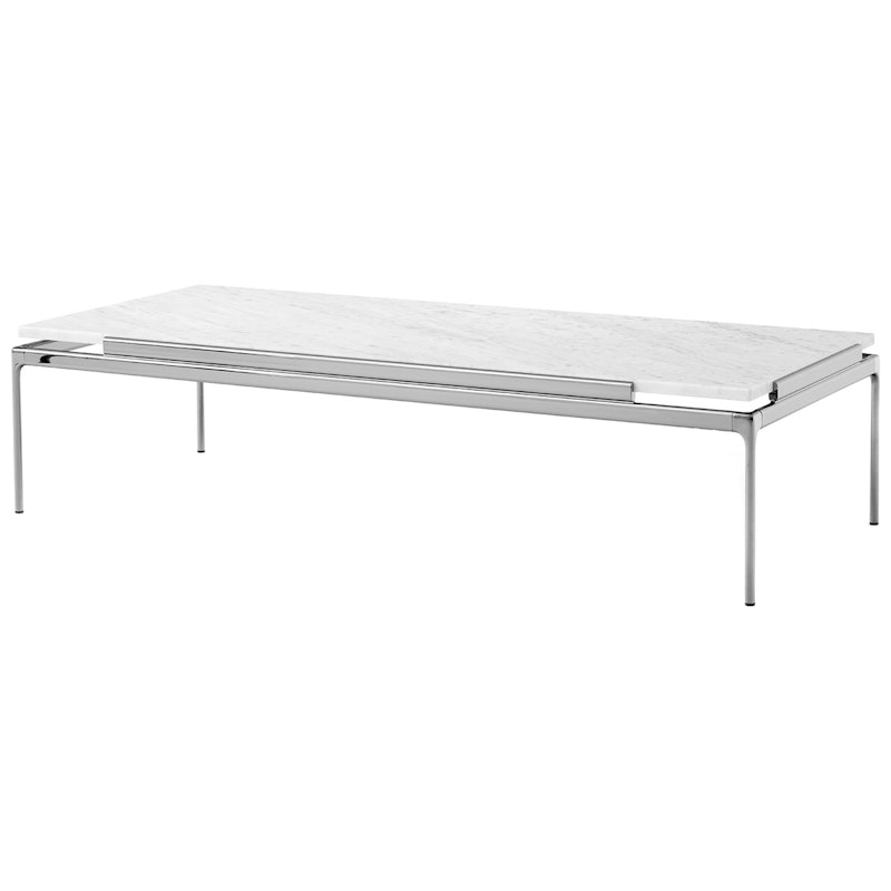 Sett LN12 Soffbord 60x140 cm, Bianco Carrera