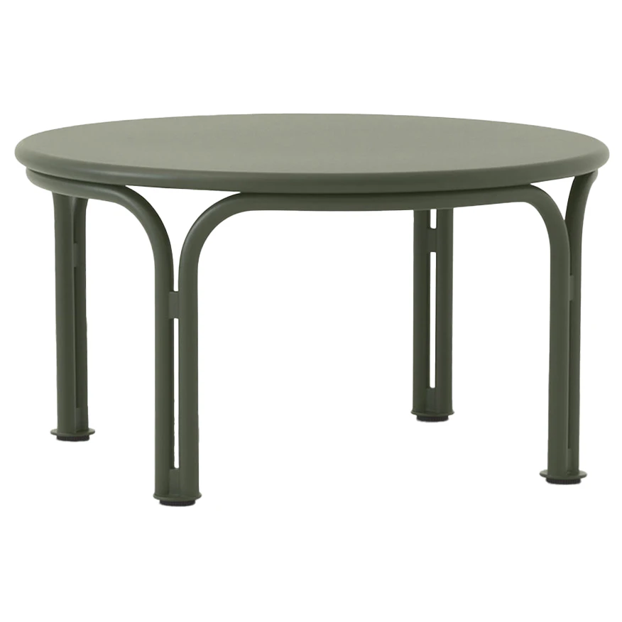 &tradition thorvald sc108 soffbord ø70 cm - soffbord utomhus stål bronze green