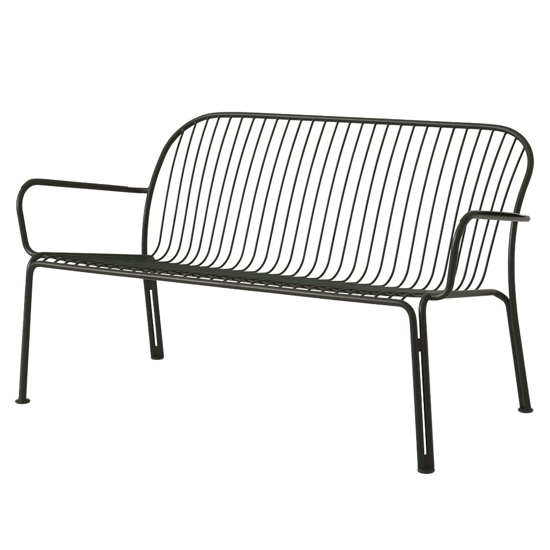 &tradition thorvald sc110 loungesoffa utomhus - bänkar stål warm black
