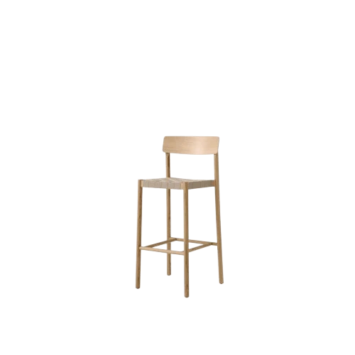 &Tradition Betty Tk15 Barstol Lackerad Ek/natur Linnefl&auml;tning - Barstolar Vattenbaserad Lackad Ek Natural