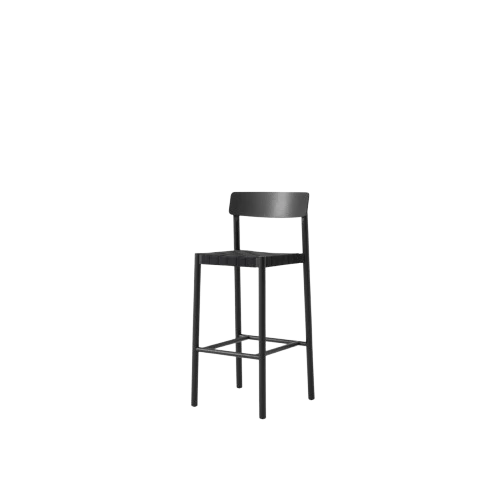 &Tradition Betty Tk15 Barstol Svartlackerad Ask/svart Linnefl&auml;tning - Barstolar Vattenbaserad Lackad Ek Svartbetsad Ask