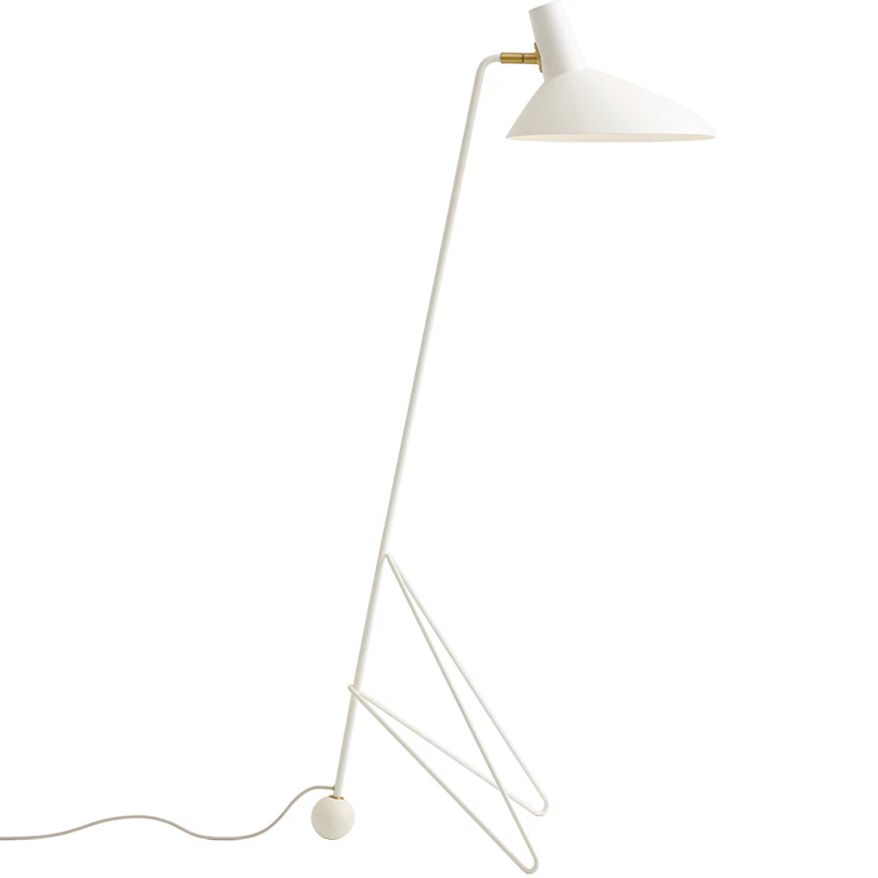 &Tradition Tripod Hm8 Golvlampa - Golvlampor Aluminium Mattvit