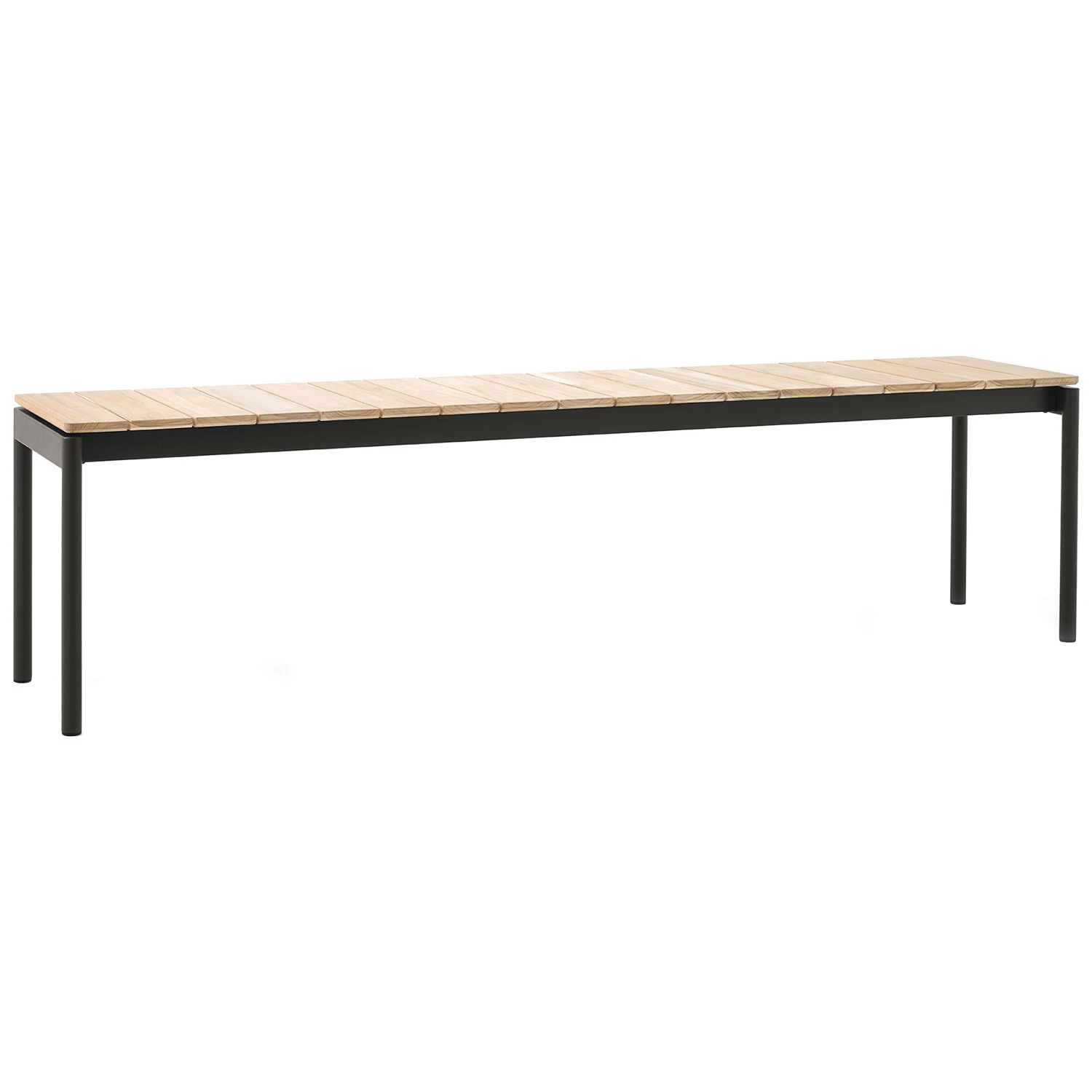 &tradition ville av28 bänk 40x180 cm - bänkar teak warm black
