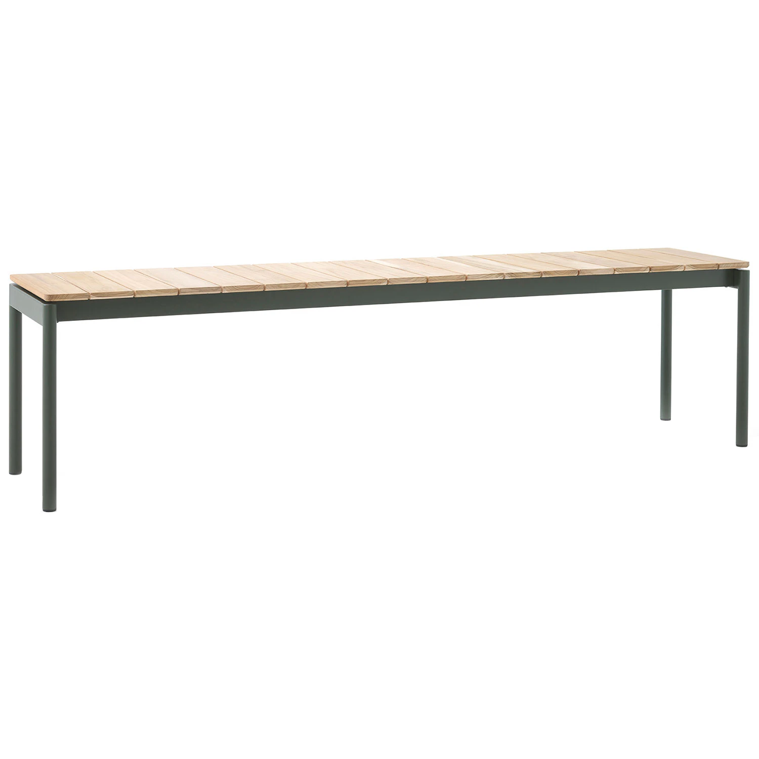 &tradition ville av28 bänk 40x180 cm - bänkar teak bronze green