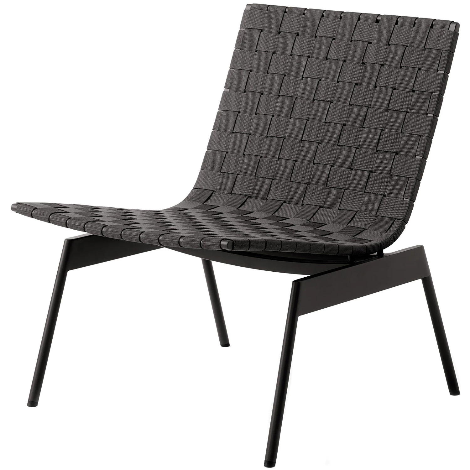 &Tradition Ville Av44 Loungefåtölj - Loungefåtöljer Polyester Warm Black